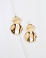 Aimee Wave Drop Earring Gold: Default