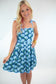 Blue Hydrangea Bow Tie Dress