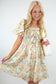Ecru Puff Sleeve Dress