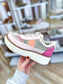 Pink Combo Platform Sneakers