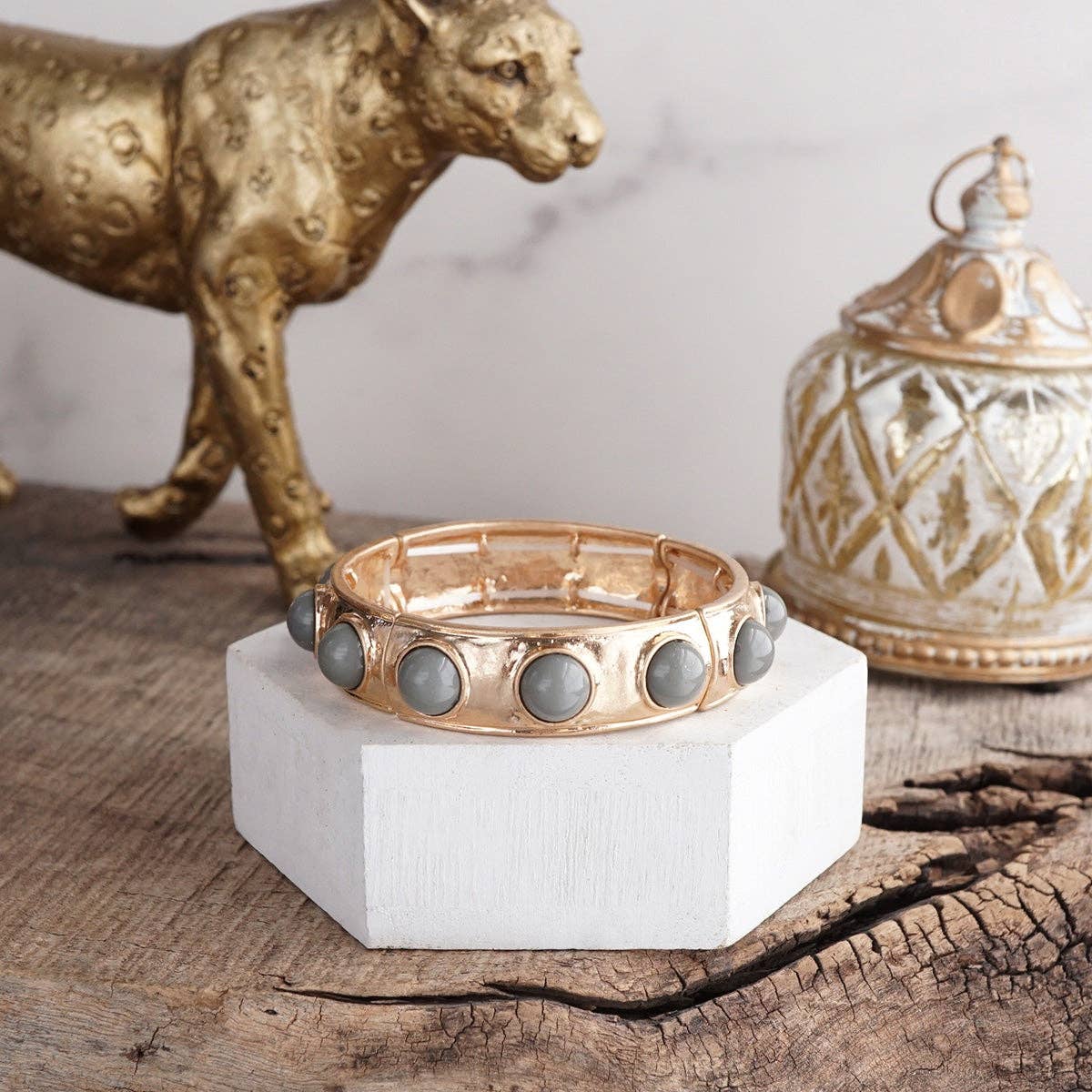 Eternity Statement Bangle Pink