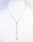 Mount Vernon Teardrop Slider Necklace Gold
