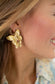 Gold Plated Butterfly Dangle Earrings