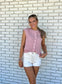 Pretty In Pink Button Up Sweater