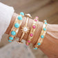 Eternity Statement Bangle Pink