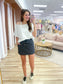 Black Polka Dot Athletic Skort