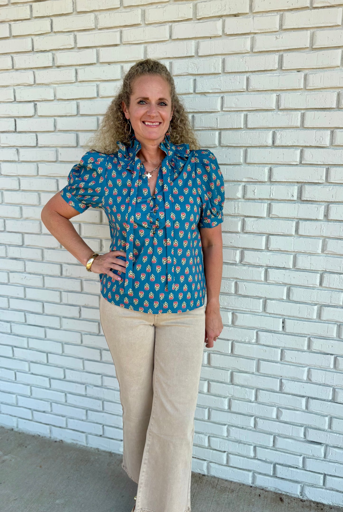 Bluebell Bow Blouse