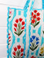 Aqua Garden Party Quilted Travel Tote