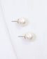 Alina Textured Pearl Stud Earring Cream: Default