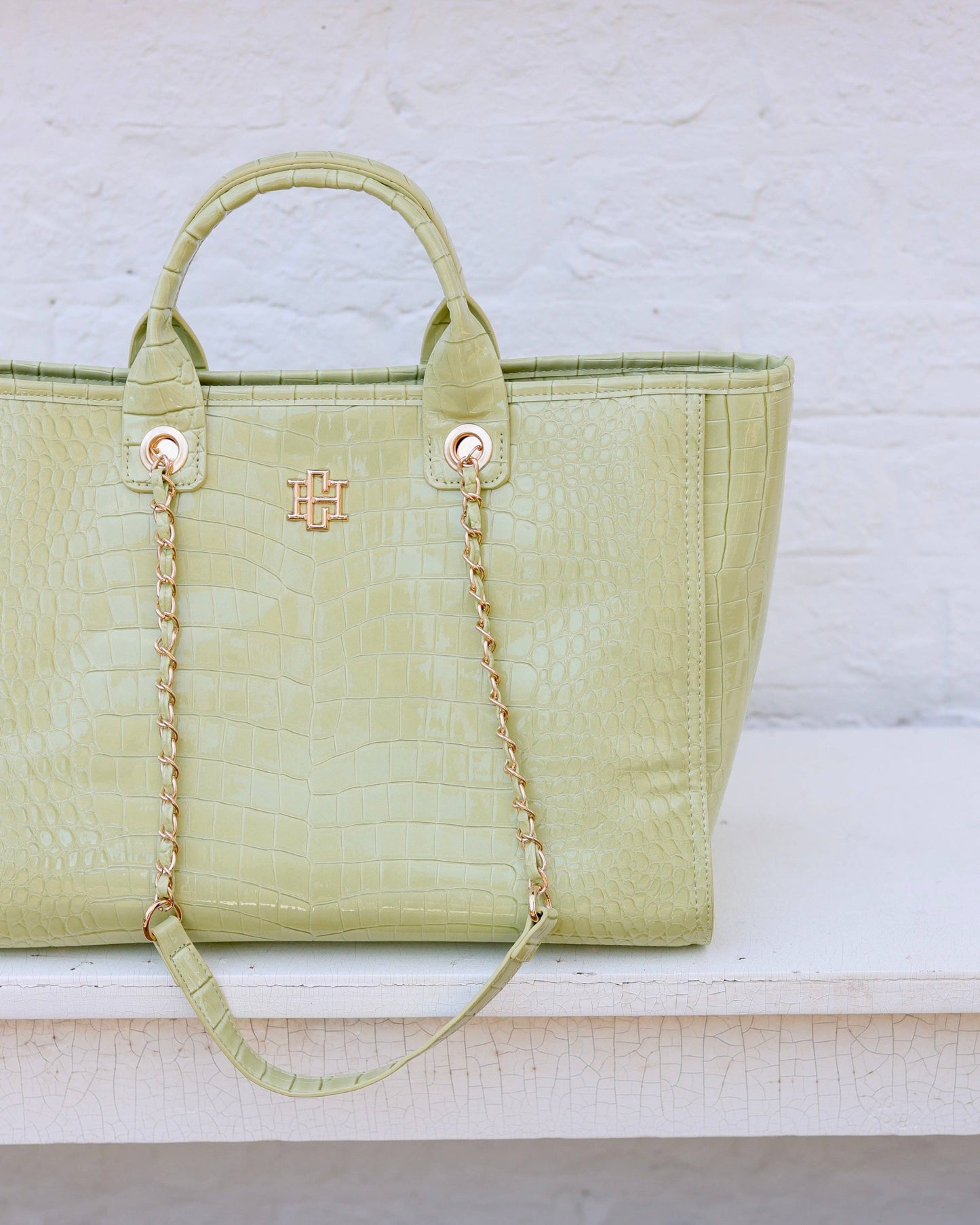 Missy Tote Lime - Caroline Hill