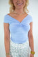 Layered Off The Shoulder Twist Detail Top