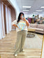 Terry Knit Cargo Pants- Curvy