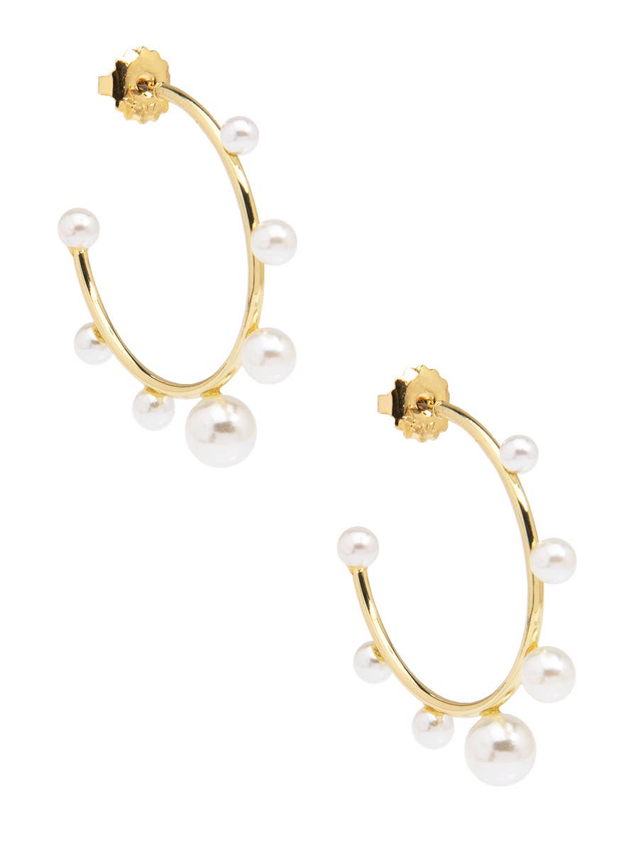 Pearl Hoop Earring