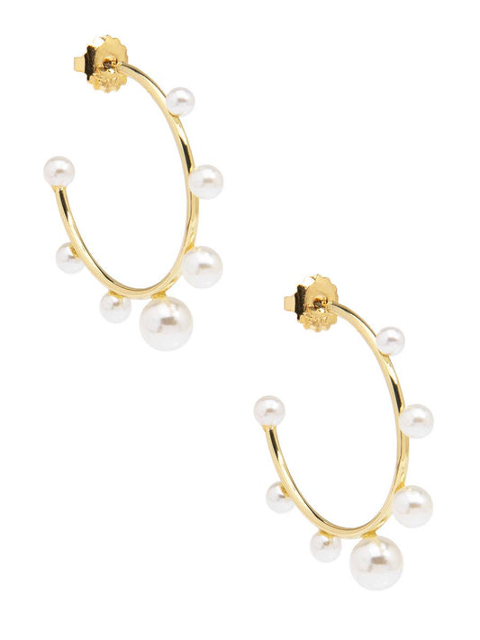 Pearl Hoop Earring
