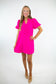 Pink Bow Detail Dress