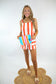 PomPom Woven Beach Zip Pouch