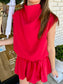 Red-y or Not Skort Set
