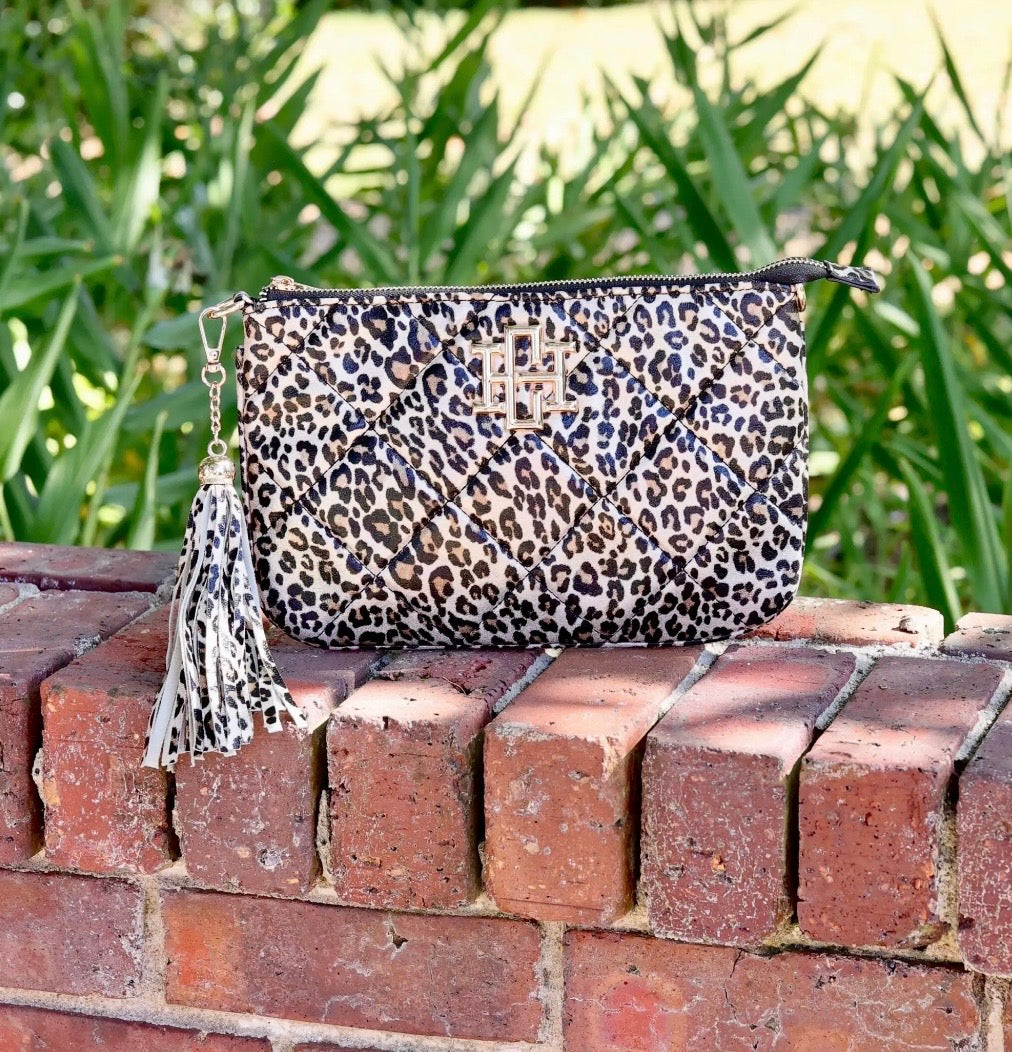 Leopard Madelyn Clutch / Crossbody - Caroline Hill