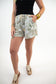 Camo Print Drawstring Shorts