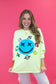 Lime Mineral Wash Smiley Tee