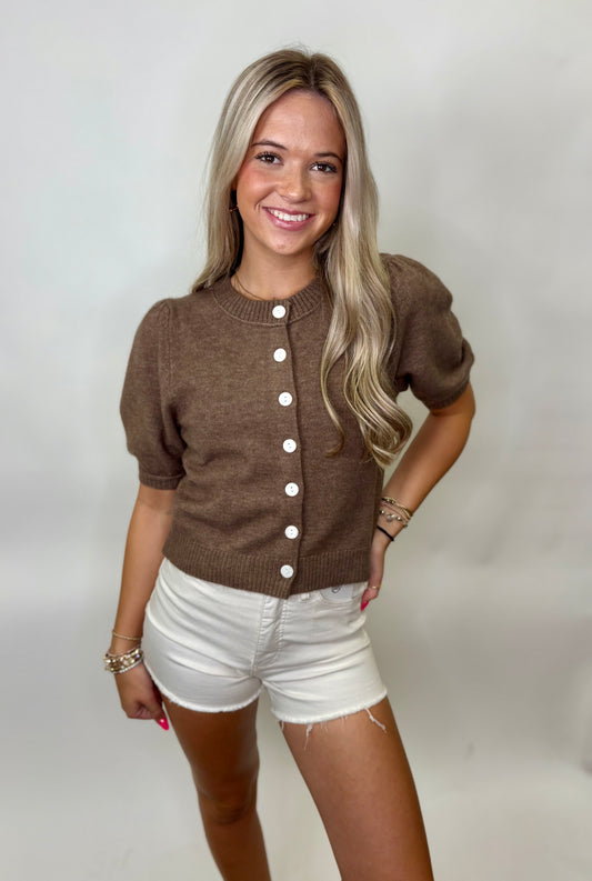 Teddy Bear Button Up Top