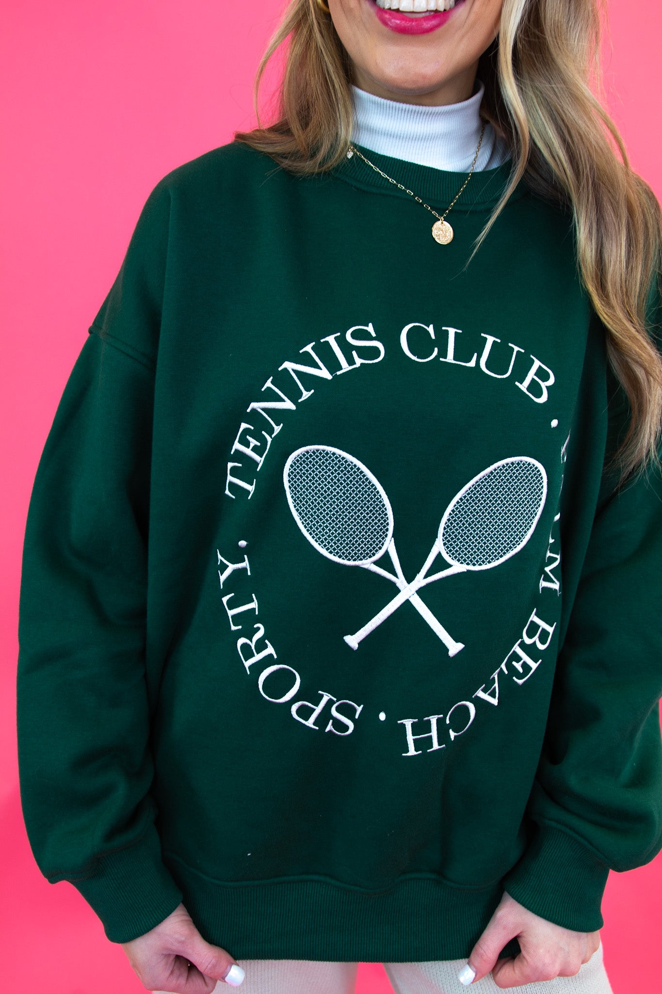 Oversized Tennis Club Pullover