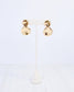 Aimee Wave Drop Earring Gold: Default