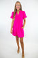 Pink Bow Detail Dress