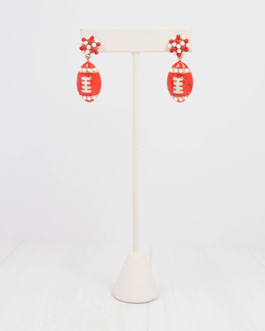 Adler Football Earring
