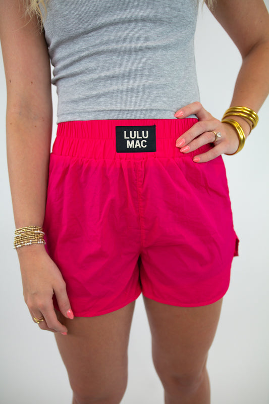 Hot Pink Lulu Mac Shorts