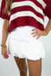 White Bubble Skort