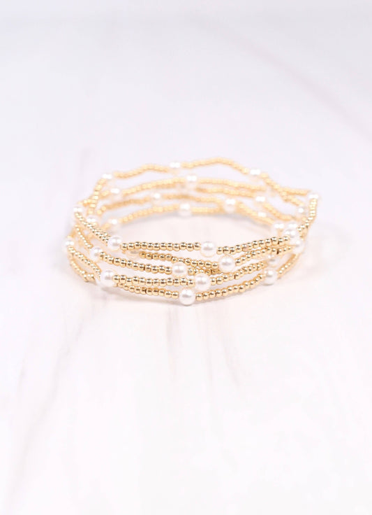 Domic Bracelet Set GOLD: Default