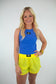 Neon Yellow Lulu Mac Shorts