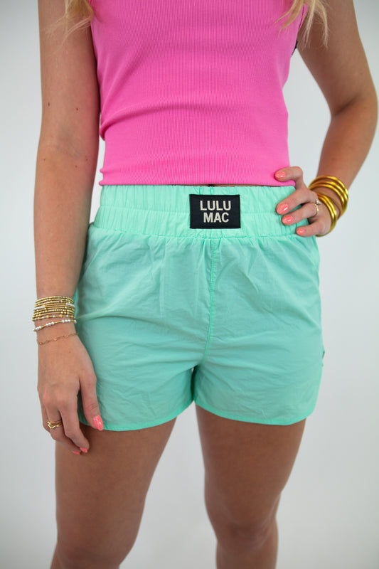 Mint Lulu Mac Shorts