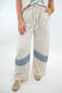 Ivory Mineral Wash Raw Hem pants