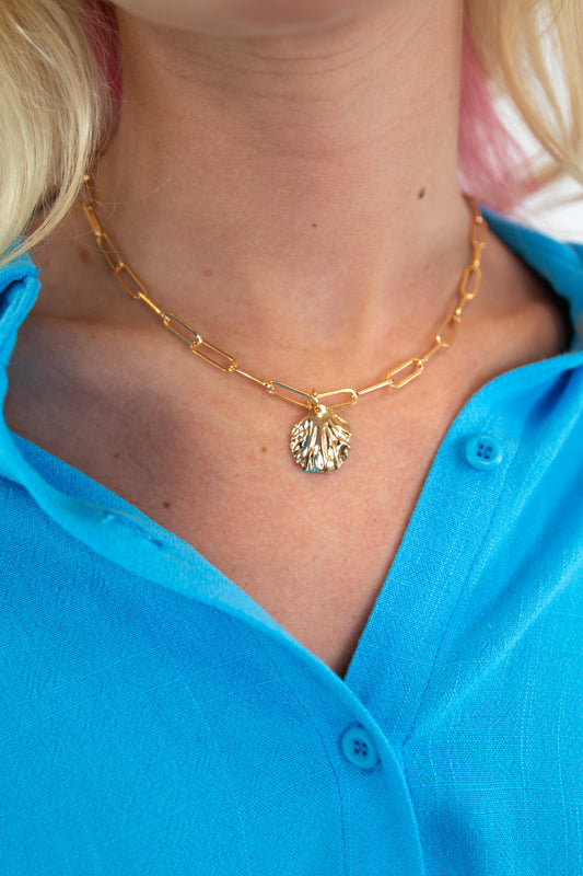 Chunky Chain Seashell Necklace