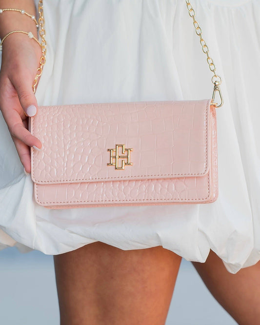 Brynleigh Clutch Crossbody Blush Patent-Caroline Hill