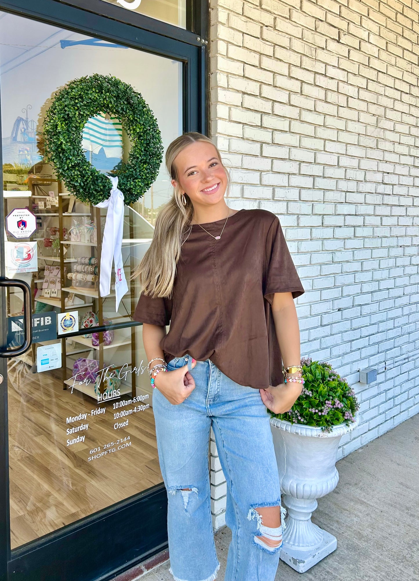 Chestnut Flaire Top