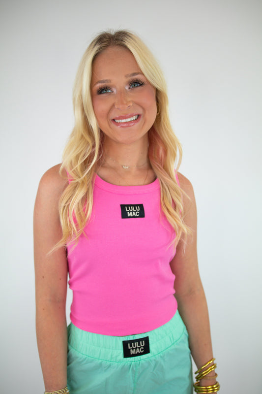 BubbleGum Pink LULU MAC Tank Top