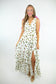 Ivory Print Tiered Dress