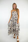 Strapless Layered Natural Maxi Dress