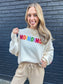 Oversized Multicolor Merry Christmas Sweater