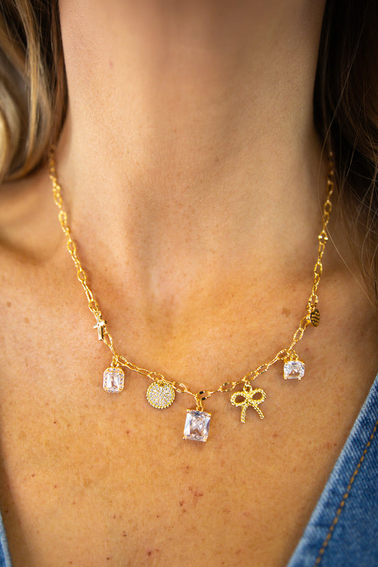 Gold Charm Necklace