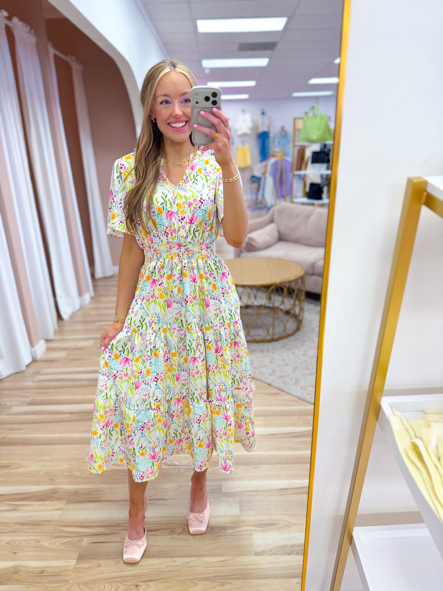 Mixed Garden Floral Maxi Dress