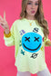 Lime Mineral Wash Smiley Tee