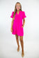 Pink Bow Detail Dress