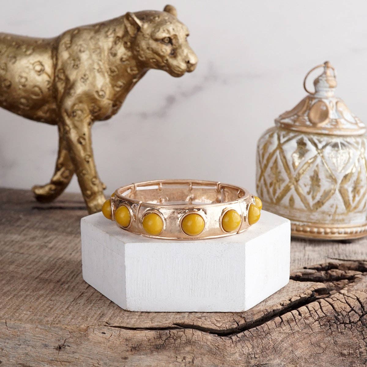 Eternity Statement Bangle Pink