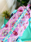 Purple Wildflowers Quilted Mini Duffle Bag