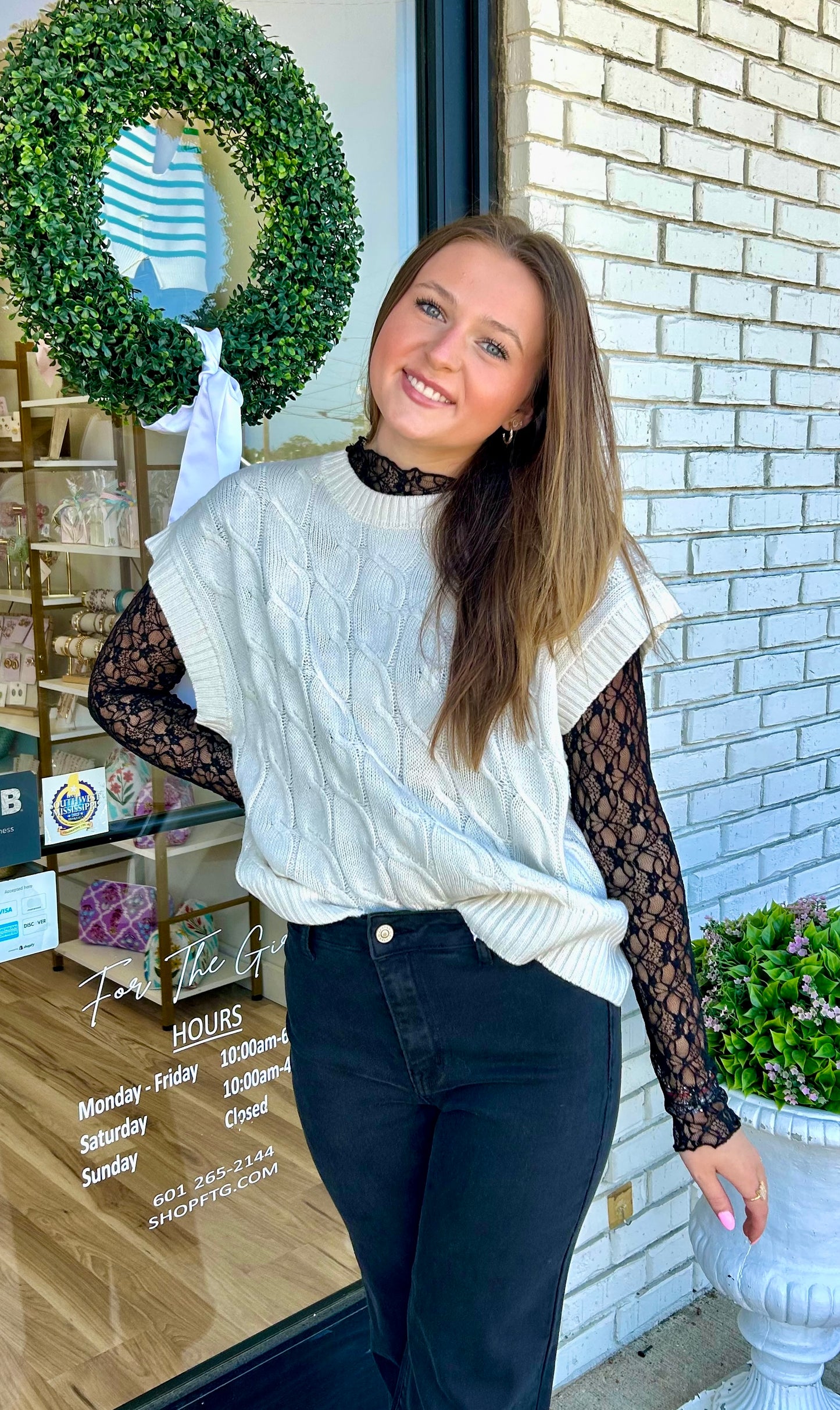 Simply Ivory Sweater Top
