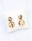 Aimee Wave Drop Earring Gold: Default